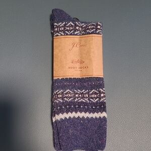 J. Crew Blue Boot Socks